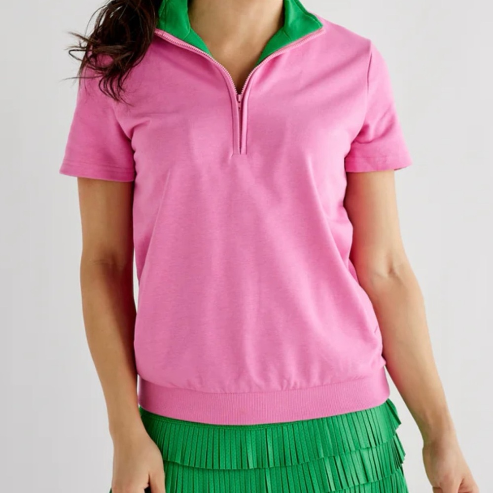 Short Sleeve Quarter Zip